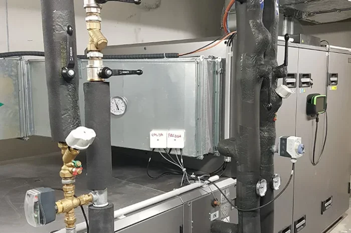 Air handling unit installed in the Balmain showroom, Paris (France)