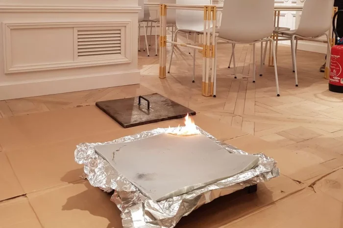 Test rilevazione fumi presso show room Balmain, Parigi (Francia)